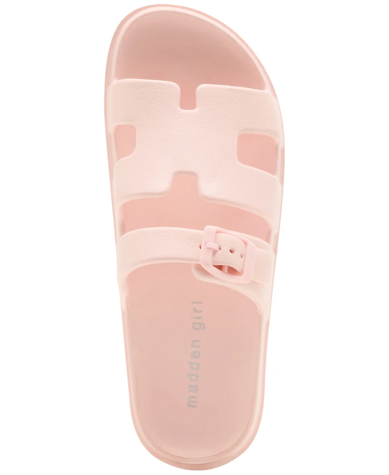 Madden Girl Darliing Banded Footbed Slide Sandals