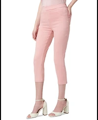 Hue Women's Mid-Rise Pull-On Denim Capri Leggings