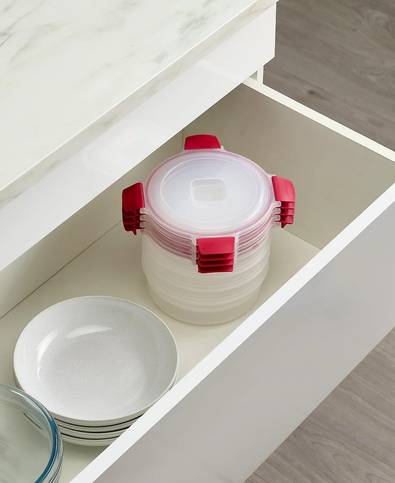 Joseph Joseph Nest Lock 8-Piece Round Food Storage Container Set
