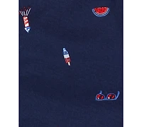 Carter's Baby Boys 4th of July Button-Down Romper