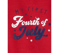 Carter's Baby My First Fourth of July Graphic Cotton Bodysuit
