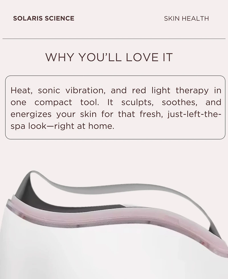 Solaris Laboratories Ny It's Lit Led Gua Sha Facial Massager