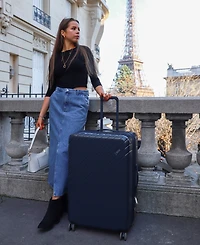 Elle Louvre 2-Piece Expandable Retro Spinner Luggage Set