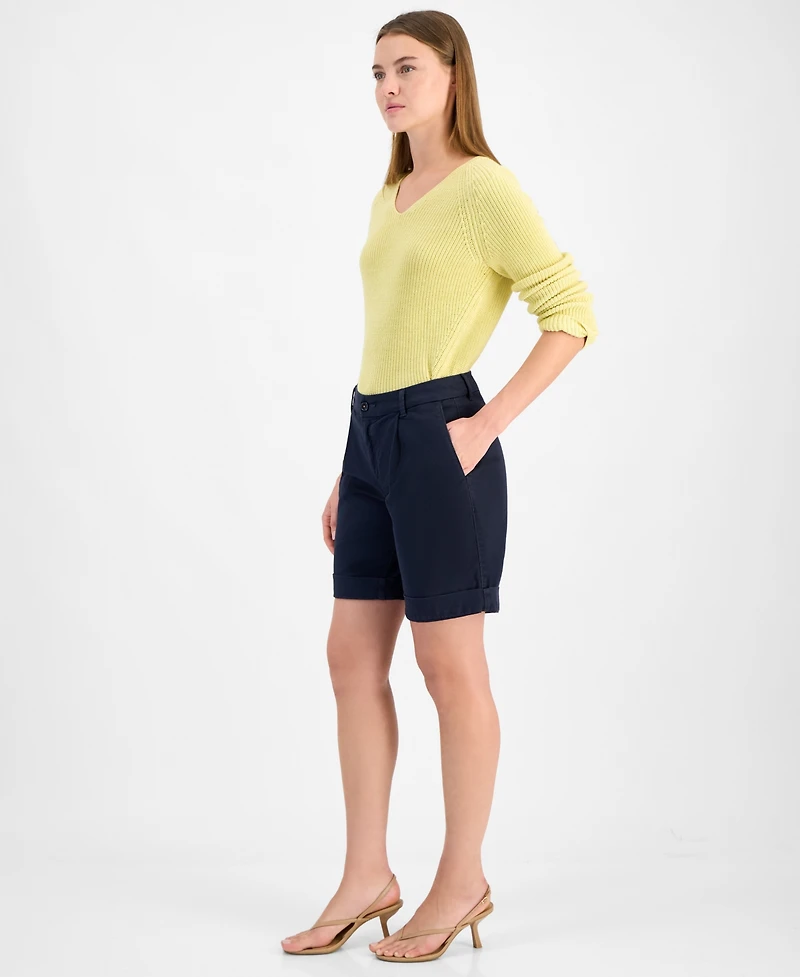 Boss Orange Women's High-Rise Chino Shorts