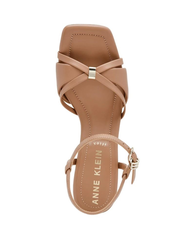 Anne Klein Women's Jelena Ankle Buckle Strap Dress Sandals