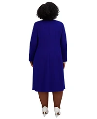 Kasper Women's Piping-Trim Long Jacket, Regular & Plus Sizes