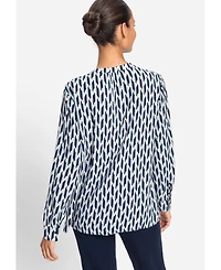 Olsen Women's Geo Print Tunic Shirt