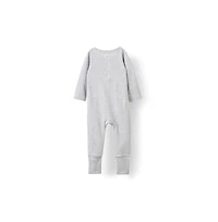 Cotton On Baby Boys The Billie Long Sleeve Rib Romper