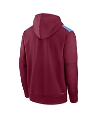 Nike Men's Burgundy Philadelphia Phillies Authentic Collection Performance Pullover Hoodie