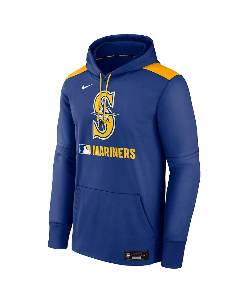 Nike Men's Royal Seattle Mariners Authentic Collection Performance Pullover Hoodie