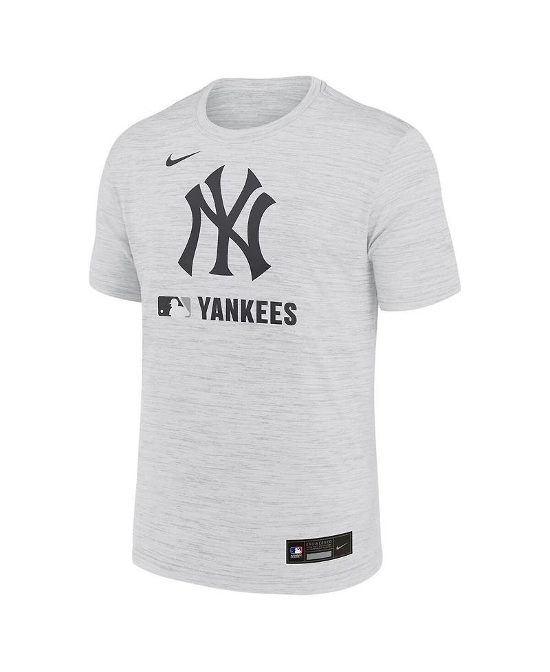 Nike Men's White New York Yankees Authentic Collection Velocity Performance Practice T-Shirt