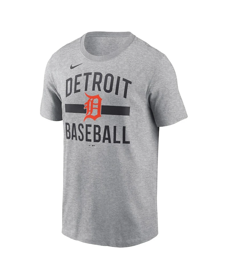 Nike Men's Heather Gray Detroit Tigers Arched T-Shirt