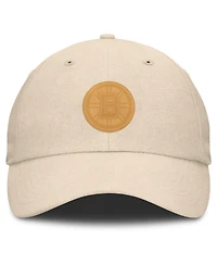 Fanatics Men's Tan Boston Bruins Front Office Canvas Adjustable Hat