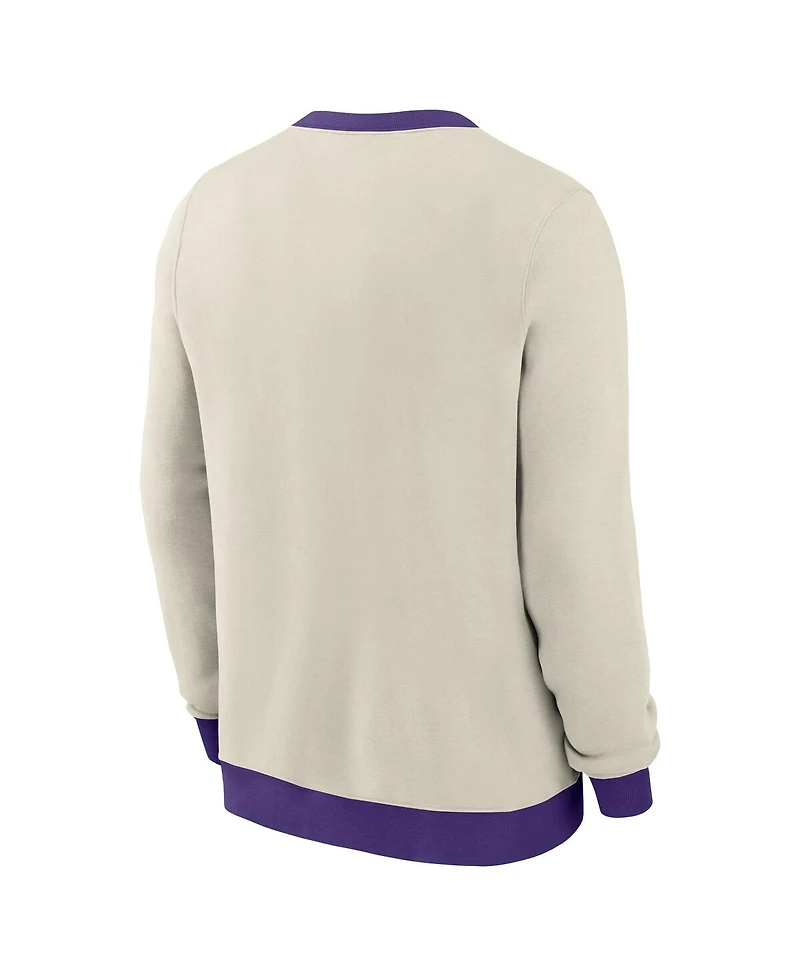 Nike Men's Cream Tampa Bay Rays Cooperstown Collection Fleece Pullover Sweatshirt