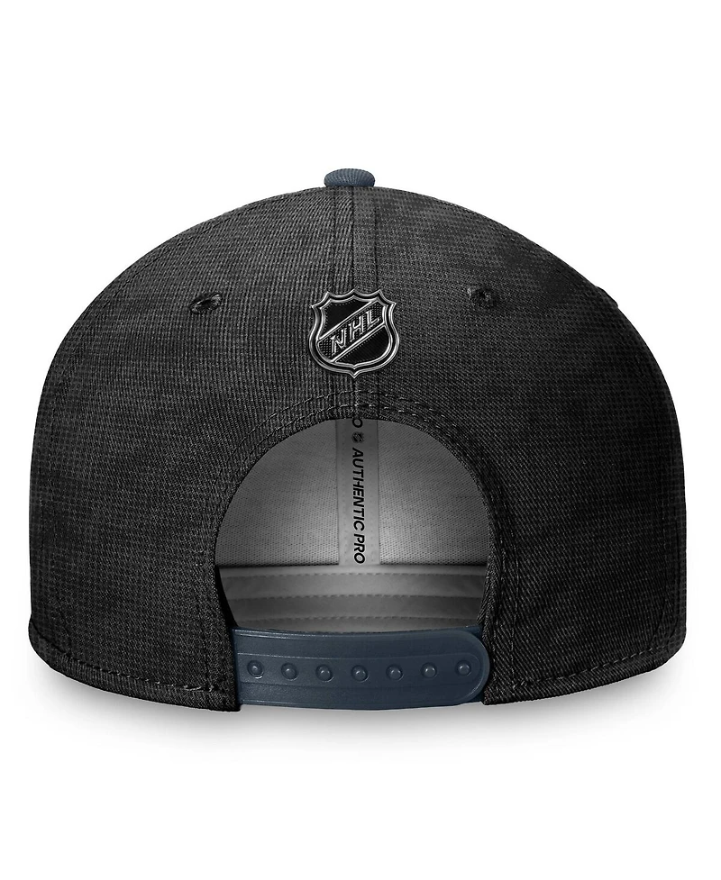 Fanatics Men's Black/Charcoal Vegas Golden Knights Authentic Pro Rink Snapback Hat
