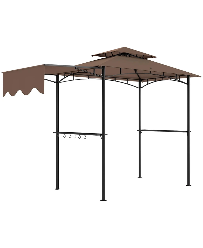 Outsunny 8' x 5' Grill Gazebo, - Gazebo