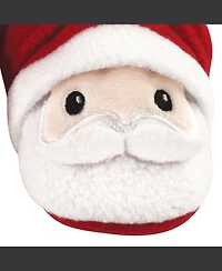 Hudson Baby Boys Cozy Fleece Booties, Santa, 0-6 Months