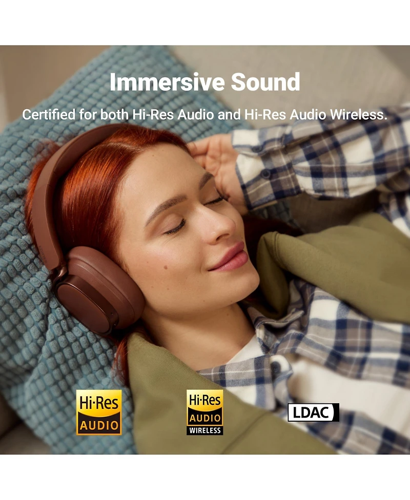 Edifier Active Noise Cancelling Headphones, 92H Playtime Fast Charging