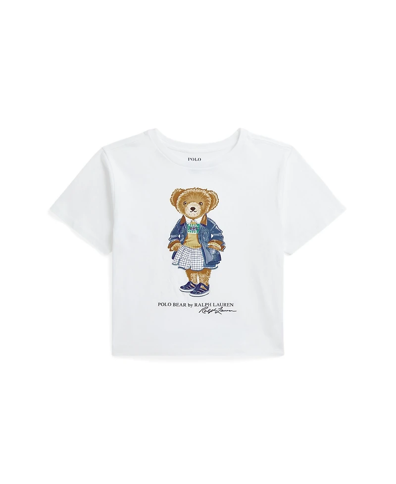 Polo Ralph Lauren Big Girls Polo Bear Jersey Boxy T-Shirt