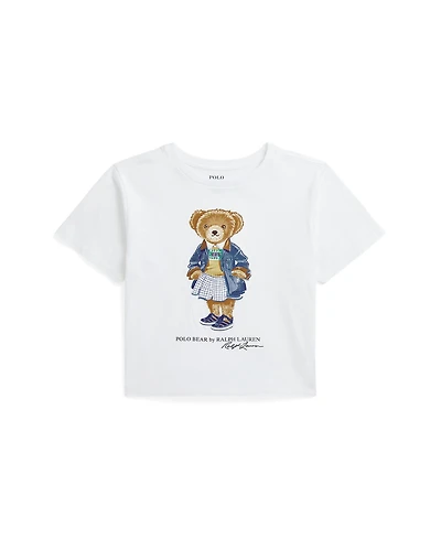 Polo Ralph Lauren Big Girls Polo Bear Jersey Boxy T-Shirt