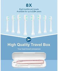 Operan Electric Toothbrush with Travel Case, Rechargeable Sonic Toothbrush with 5 Modes, 2 Min Smart Timer, 40,000 Vpm