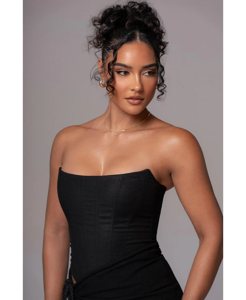 Jluxlabel Women's Fenix Reversible Linen Corset