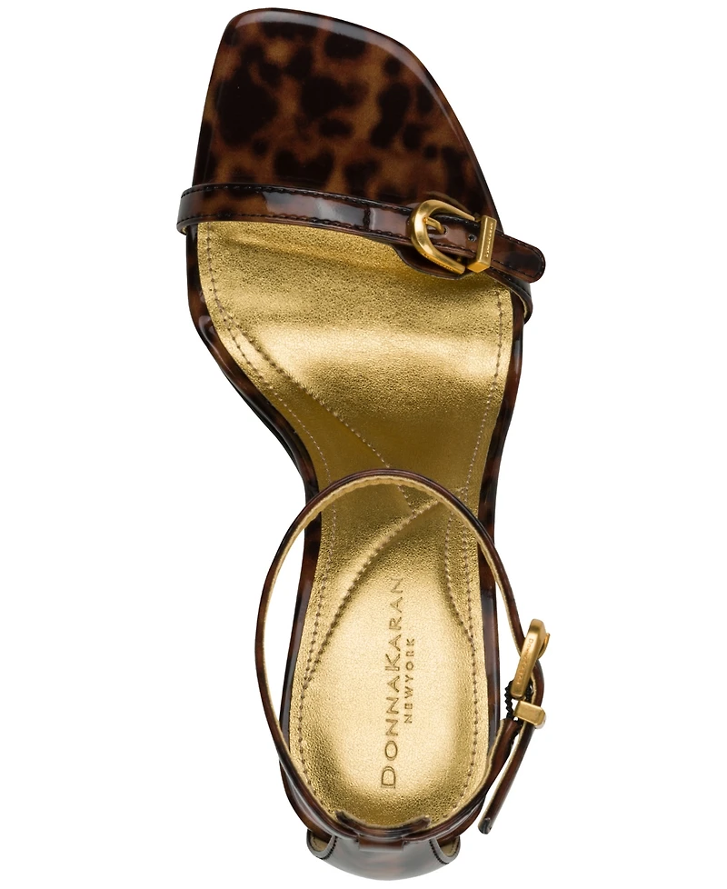 Donna Karan New York Women's Pryce Buckle Ankle-Strap Dress Sandals