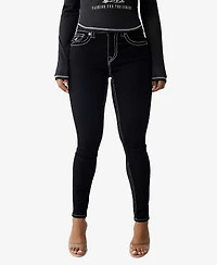 True Religion Women's Jennie Big T Skinny Flap Jeans