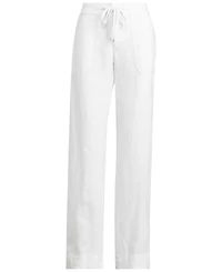 Lauren Ralph Wide-Leg 100% Linen Pants