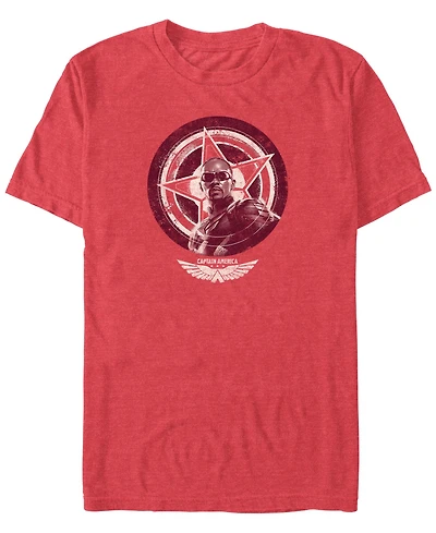 Marvel Men's Shield Face Short Sleeve T-Shirt