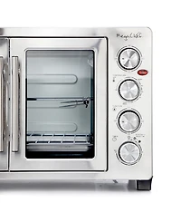 MegaChef 45 Quart Electric French Door Rotisserie Convection Counter Top Oven