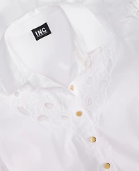 I.n.c. International Concepts Petite Belted Eyelet Mini Dress, Exclusively at Macy's