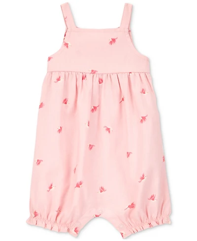 Carter's Baby Girls Cotton Bird-Print Tank Romper