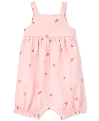 Carter's Baby Girls Cotton Bird-Print Tank Romper