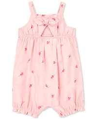 Carter's Baby Girls Cotton Bird-Print Tank Romper