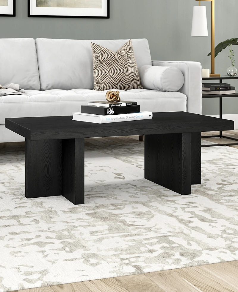 Hudson & Canal 44" Dimitra Wide Rectangular Coffee Table