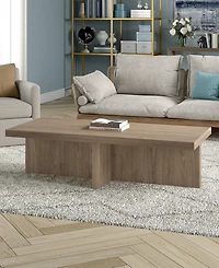 Hudson & Canal 54" Elna Wide Rectangular Coffee Table
