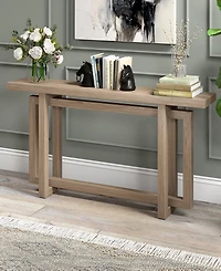 Hudson & Canal 55" Breslow Wide Rectangular Console Table