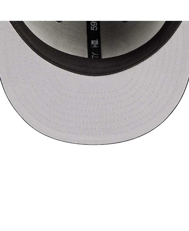 New Era Men's Black Cincinnati Bengals Main Patch 59FIFTY Fitted Hat