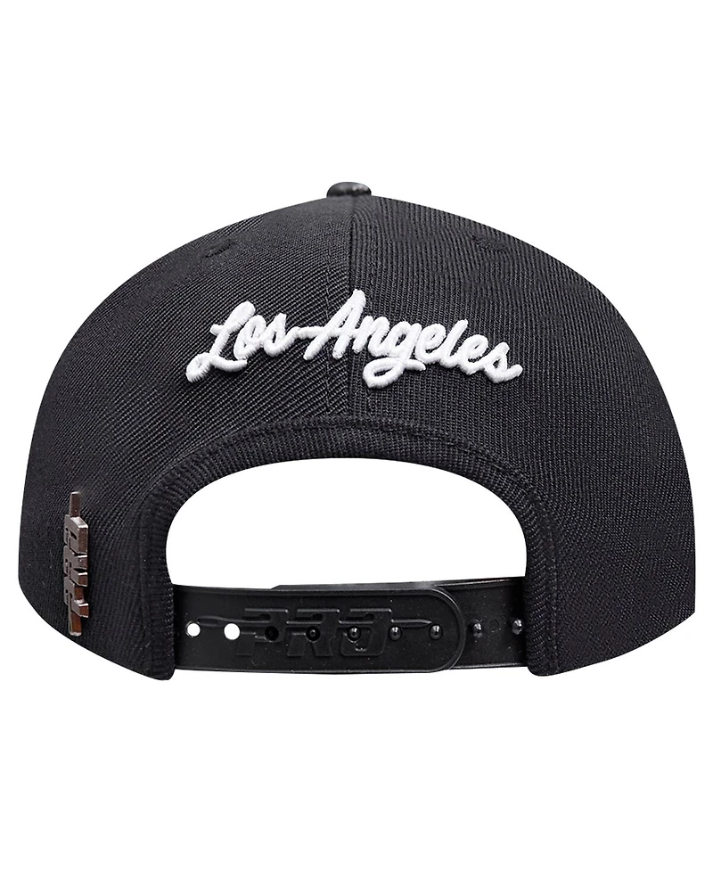 Pro Standard Men's Black Los Angeles Lakers Paint the City Pinch Front Snapback Hat