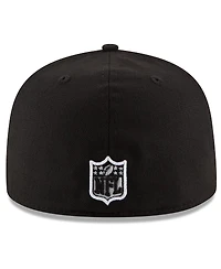 New Era Men's Black Philadelphia Eagles Super Bowl Lix Champions Side Patch 59FIFTY Fitted Hat