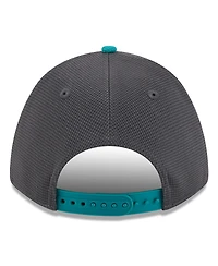 New Era Men's Gray/Aqua Seattle Mariners 2025 Batting Practice 9FORTY M-Crown Adjustable Hat