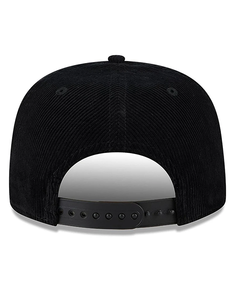 New Era Men's Black Pittsburgh Pirates Full Circle Corduroy Golfer Adjustable Hat