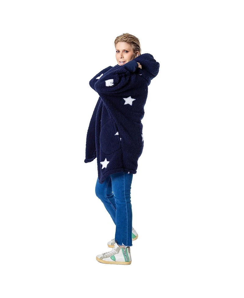 Jill Martin Men's and Women's Navy 2025 Nba All-Star Game Lounger Open-Front Sweater