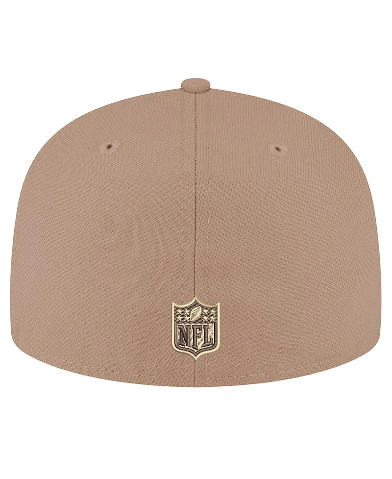 New Era Men's Tan Seattle Seahawks Candied Pecan 59FIFTY Fitted Hat