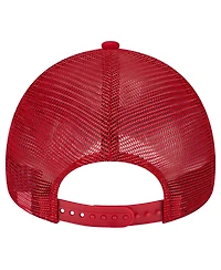 New Era Men's Red/Black Bubba Wallace Rope 9FORTY Trucker Snapback Hat