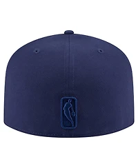 New Era Men's Navy Sacramento Kings Colorpack A-Frame Pinch Front 59FIFTY Fitted Hat