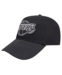 Pro Standard Men's Black Los Angeles Lakers Paint the City Pinch Front Snapback Hat
