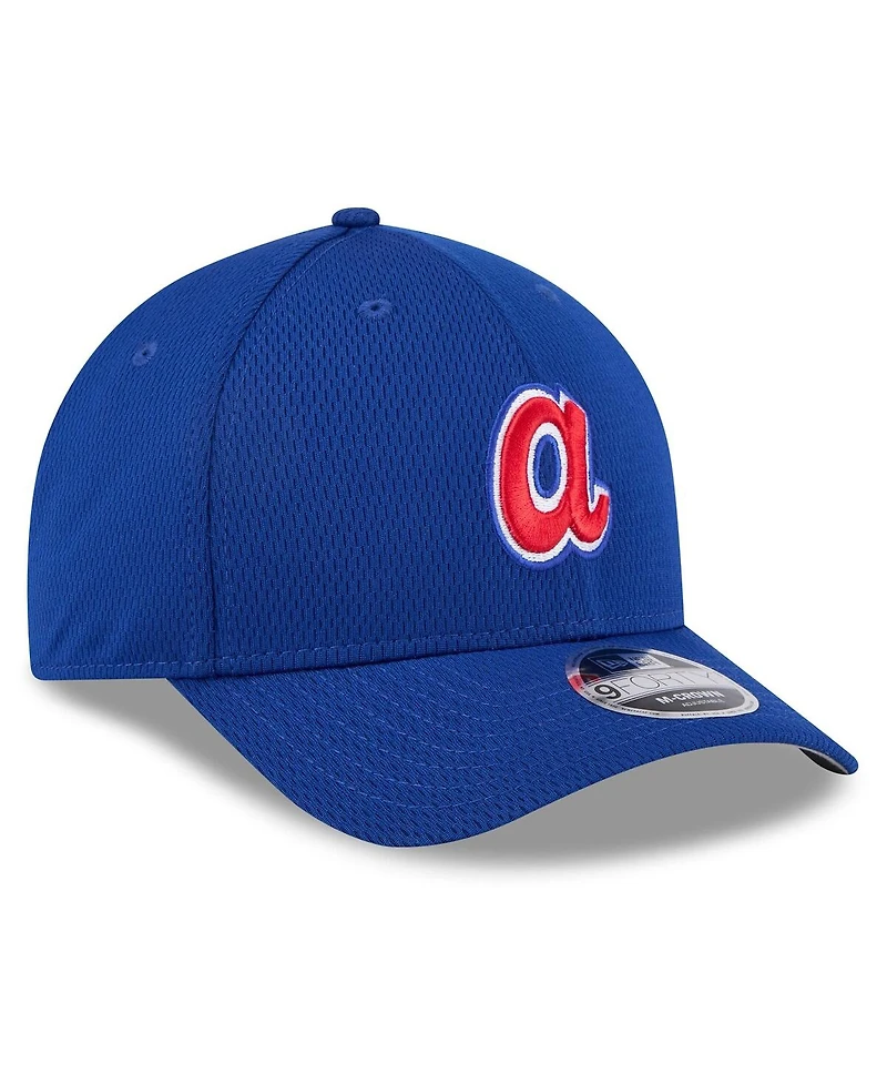 New Era Men's Blue Atlanta Braves 2025 Mlb Clubhouse 9FORTY M-Crown Adjustable Hat