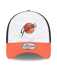 New Era Men's Black/Orange San Francisco Giants 2025 Mlb Clubhouse 39THIRTY Flex Hat